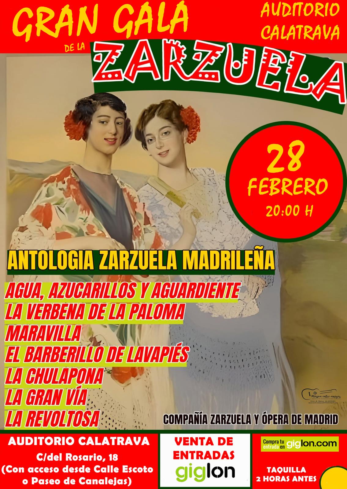 Gran Gala de la Zarzuela - Compañía de Zarzuela y Ópera de Madrid
